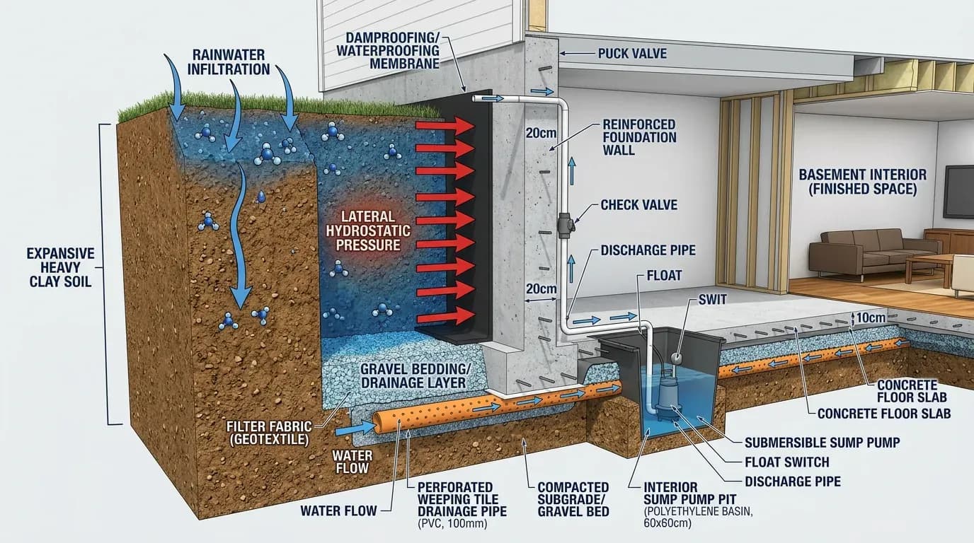 Hydrostatic Pressure & Drainage Mechanism